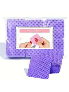   300 db/csomag Szöszmentes Körömlakklemosó Gél Körömtörlők és Körömpárnák Manikűr-Pedikűr Gél Körömdísz Tisztító Eszközök Tippekhez
