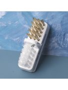 Hordozható elektromos körömcsiszoló fej tisztító kefe kettős réz drótkefével manikűr fúrófejekhez