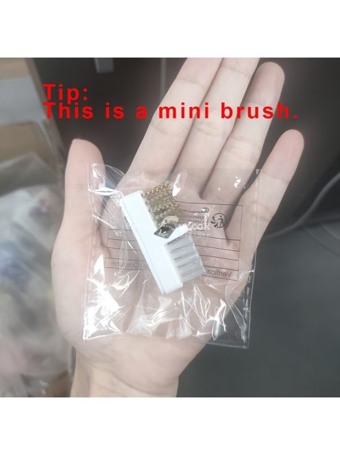 Hordozható elektromos körömcsiszoló fej tisztító kefe kettős réz drótkefével manikűr fúrófejekhez