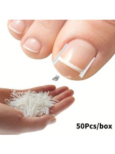   50db Benőtt Köröm Korrekciós Csíkok - Légáteresztő és Rugalmas Pedikűr Eszköz a Fájdalomcsillapításért és Köröm Egészségéért