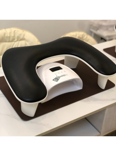 Ergonomikus körömdíszítő párna - Kényelmes kéz- és lábtámasz manikűrhöz, könnyen tisztítható szagmentes felülettel, ideális otthoni szalon használatra