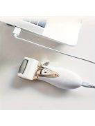 Újratölthető elektromos lábreszelő és bőrkeményedés eltávolító készlet pedikűrhöz