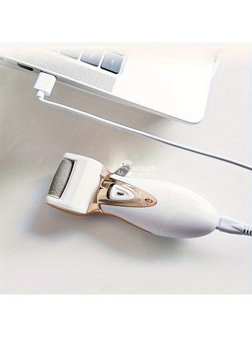 Újratölthető elektromos lábreszelő és bőrkeményedés eltávolító készlet pedikűrhöz