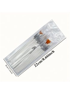   15 darabos precíziós művész ecsetkészlet részletező munkákhoz - Ideális akril, vízfesték, olajfestmény, modellezés, repülőgép készletek és körömművészethez, Fekete színben