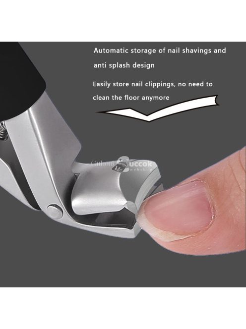 6 darabos körömcsipesz és pedikűr készlet ívelt pengékkel, benőtt körömreszelővel és szögletes vágókkal - Szagmentes manikűr eszközök minden körömtípushoz