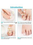 6 darabos körömcsipesz és pedikűr készlet ívelt pengékkel, benőtt körömreszelővel és szögletes vágókkal - Szagmentes manikűr eszközök minden körömtípushoz