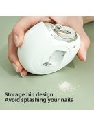Körömvágó és polírozó LED-es fénnyel, lítium-ion akkumulátorral, otthoni szalonminőségű körömápoláshoz