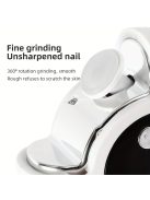 Körömvágó és polírozó LED-es fénnyel, lítium-ion akkumulátorral, otthoni szalonminőségű körömápoláshoz