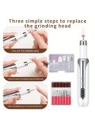 Professzionális Hordozható Elektromos Körömfúrógép – Többfunkciós Manikűr és Körömpolírozó Gép Formázáshoz és Zselés Köröm Eltávolításához