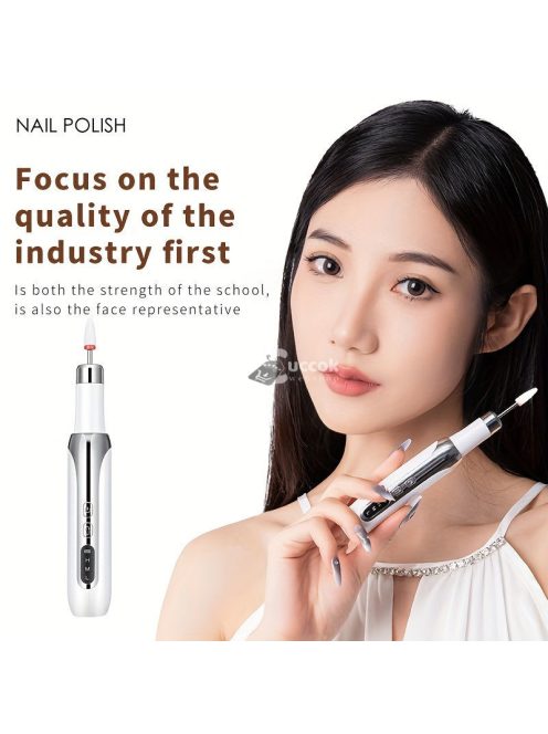 Professzionális Hordozható Elektromos Körömfúrógép – Többfunkciós Manikűr és Körömpolírozó Gép Formázáshoz és Zselés Köröm Eltávolításához