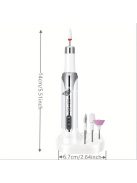 Professzionális Hordozható Elektromos Körömfúrógép – Többfunkciós Manikűr és Körömpolírozó Gép Formázáshoz és Zselés Köröm Eltávolításához