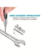 1 db szuper erős, ötvözet, volfrámacél hegyű automata centrális lyukasztó – állítható rugós fém fúrószerszám famegmunkáláshoz és precíz jelöléshez