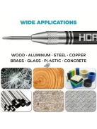 1 db szuper erős, ötvözet, volfrámacél hegyű automata centrális lyukasztó – állítható rugós fém fúrószerszám famegmunkáláshoz és precíz jelöléshez