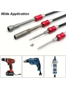 Extra Hosszú Mágneses Hatlapú Fúrószár Tartó - Gyorskioldás, Precíziós Fúrási Kiegészítővel