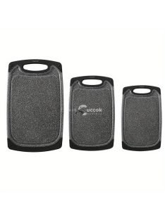   3db csúszásgátló műanyag vágódeszka készlet – biztonságos konyhai használatra