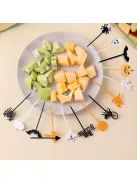 20 db ünnepi műanyag gyümölcstartó készlet, többcélú dekoratív nyársak Halloween partira és általános használatra