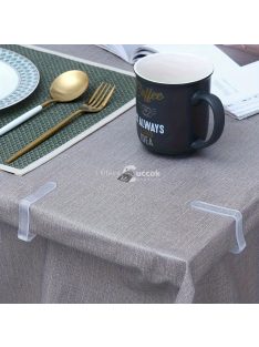   10 Darab Átlátszó Szélálló Asztalterítő Csipesz Kerti és Piknik Használatra