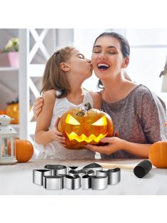   Rozsdamentes acél Halloween tökfaragó készlet - Tartós és Precíz Eszközök Ünnepi Díszítéshez