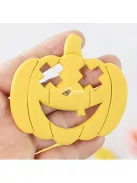 10 darabos Halloween Tök Alakú Rozsdamentes Acél Süteményszaggató Készlet Sütéshez és Dekoráláshoz