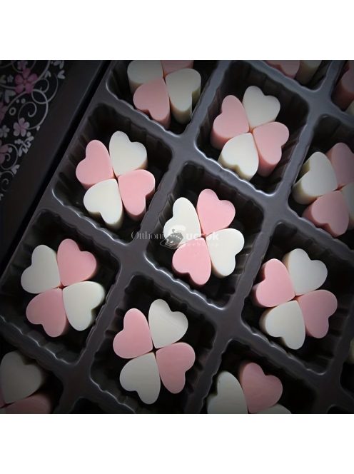 55 lyukú 3D mini szív szilikon jégkocka és csokoládé fondant forma, tészta zselé keksz sütő és torta díszítő eszközök