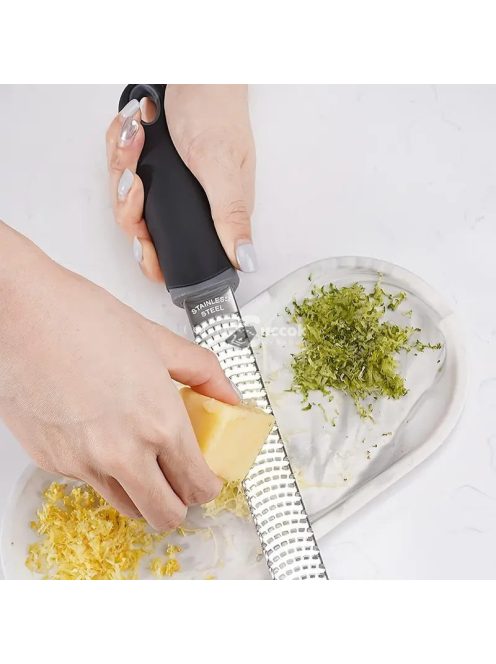 Multifunkciós rozsdamentes acél reszelő - Kézi citrom-, sajt-, gyömbérreszelő és konyhai eszköz zöldségekhez és fokhagymához