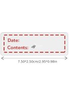 125 lapos, levehető fagyasztócímkék - konyhai élelmiszer-tároló matricák edényekhez és fedőkhöz, kék színben