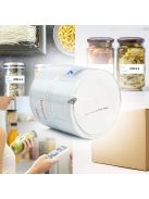 125 lapos, levehető fagyasztócímkék - konyhai élelmiszer-tároló matricák edényekhez és fedőkhöz, kék színben