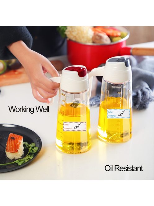 125 lapos, levehető fagyasztócímkék - konyhai élelmiszer-tároló matricák edényekhez és fedőkhöz, kék színben