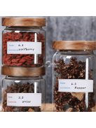 125 lapos, levehető fagyasztócímkék - konyhai élelmiszer-tároló matricák edényekhez és fedőkhöz, kék színben