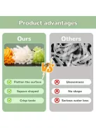 3 az 1-ben kézi forgó reszelő, rozsdamentes acél pengékkel, többfunkciós konyhai eszköz sajt, zöldség és dió reszeléséhez