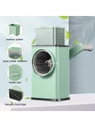 3 az 1-ben kézi forgó reszelő, rozsdamentes acél pengékkel, többfunkciós konyhai eszköz sajt, zöldség és dió reszeléséhez