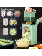 3 az 1-ben kézi forgó reszelő, rozsdamentes acél pengékkel, többfunkciós konyhai eszköz sajt, zöldség és dió reszeléséhez