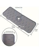 Szilikon edényszárító és konyhai csaptelep alátét szőnyeg