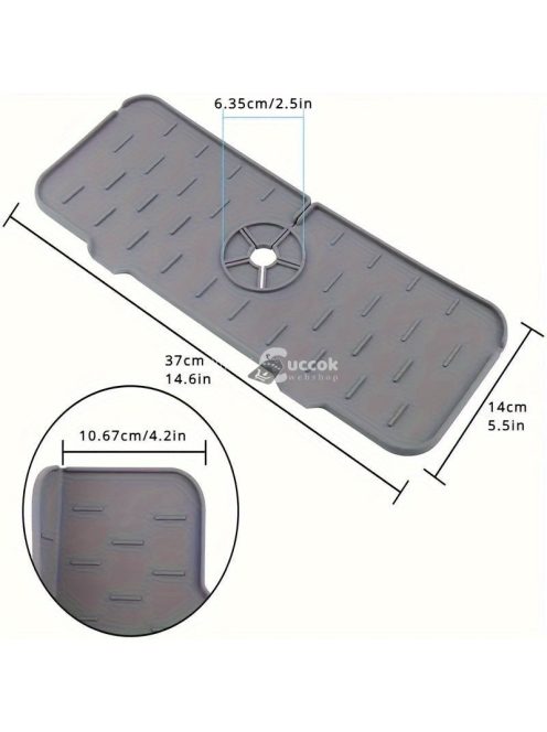 Szilikon edényszárító és konyhai csaptelep alátét szőnyeg