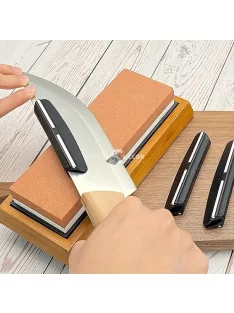   1/2db Professzionális Késélezési Útmutató - Véletlenszerű Szögvezető Fenőkőhöz, Fix Késélező Szerszámok Konyhai Használatra, Fekete