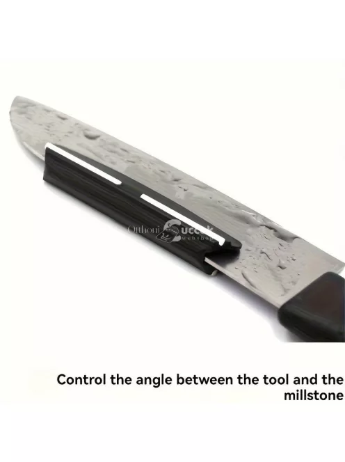 1/2db Professzionális Késélezési Útmutató - Véletlenszerű Szögvezető Fenőkőhöz, Fix Késélező Szerszámok Konyhai Használatra, Fekete