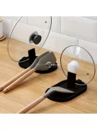 Edényfedél és Leveskanál Tartó, Összecsukható Főzőlapáttartó Konyhai Kiegészítő