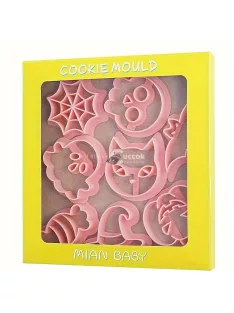   8 darabos Halloween Süteményszaggató és Kiszúró Készlet sütéshez