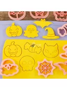 8 darabos Halloween Süteményszaggató és Kiszúró Készlet sütéshez