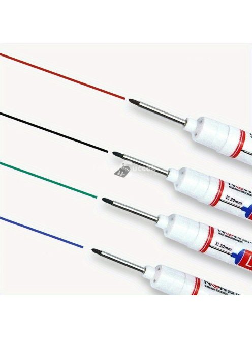 5db Mélylyuk Jelölők Toll Fekete - Precíziós Fúrás és Marás Jelölésére