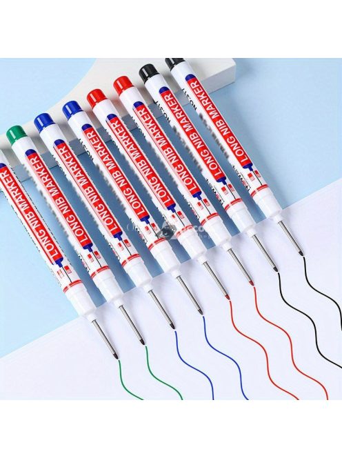 5db Mélylyuk Jelölők Toll Fekete - Precíziós Fúrás és Marás Jelölésére