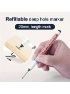 5db Mélylyuk Jelölők Toll Fekete - Precíziós Fúrás és Marás Jelölésére