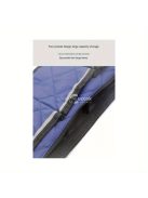 Kerekesszékes tároló táska cipzárral és állítható hevederekkel, Fekete színű, praktikus kiegészítő kerekesszékhez