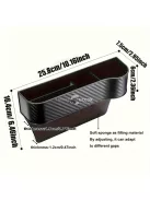 2db Prémium Fekete Autósülés Réskitöltő Pohártartóval Vezető és Utas Oldalra