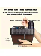 2db Prémium Fekete Autósülés Réskitöltő Pohártartóval Vezető és Utas Oldalra