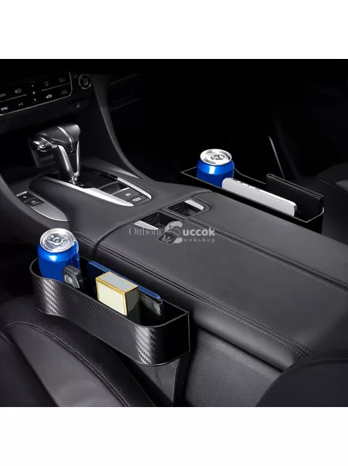 2db Prémium Fekete Autósülés Réskitöltő Pohártartóval Vezető és Utas Oldalra