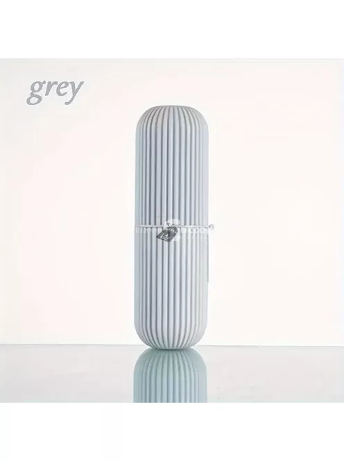 Hordozható fogkefe tartó pohár utazáshoz, rózsaszín színben