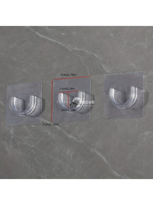 Teleszkópos zuhanyfüggő rúd tartó szett, 4 darabos készlet fürdőszobai kiegészítőként