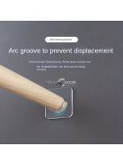 Teleszkópos zuhanyfüggő rúd tartó szett, 4 darabos készlet fürdőszobai kiegészítőként