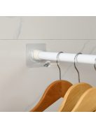 Teleszkópos zuhanyfüggő rúd tartó szett, 4 darabos készlet fürdőszobai kiegészítőként